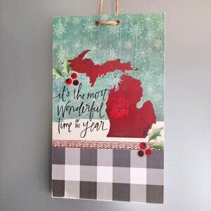 Michigan Themed Christmas Wall Art